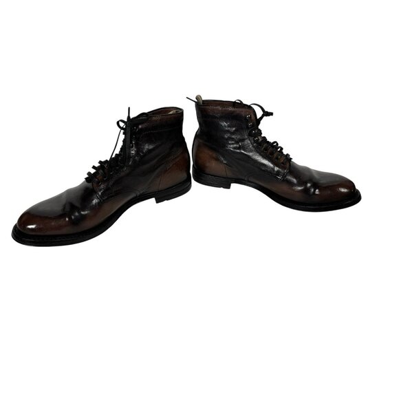 Officine Creative Boots Mens 7 ANATOMIA 013 Cafe Brown Leather Ankle 40 Italy main image 6